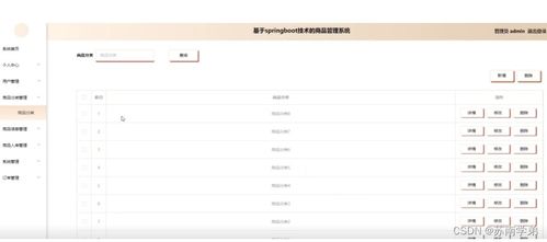 SpringBoot商品管理系統設計與實現 高效賦能數字內容服務